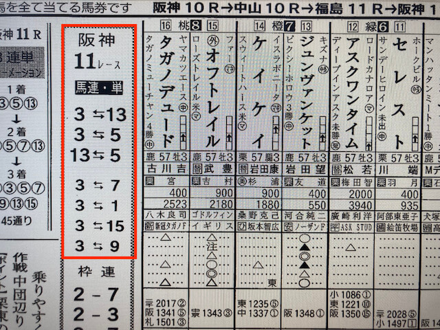 競馬アット2024年4月13日阪神11R競馬新聞予想