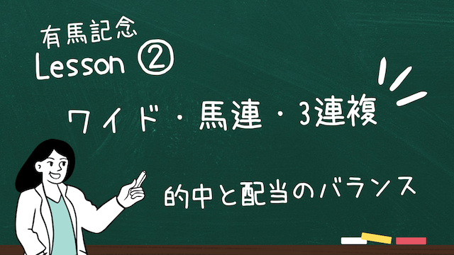 有馬記念買い方ワイド・馬連・3連複